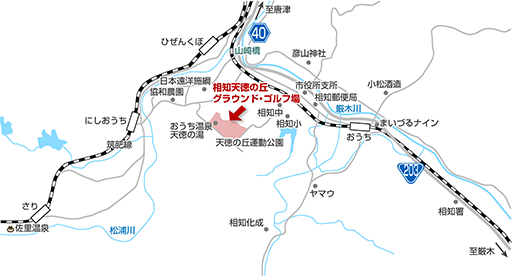 相知天徳の丘グラウンド・ゴルフ場-地図