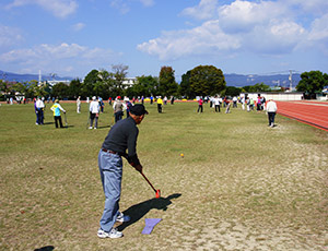 第27回九州地区グラウンド・ゴルフ交歓大会の様子